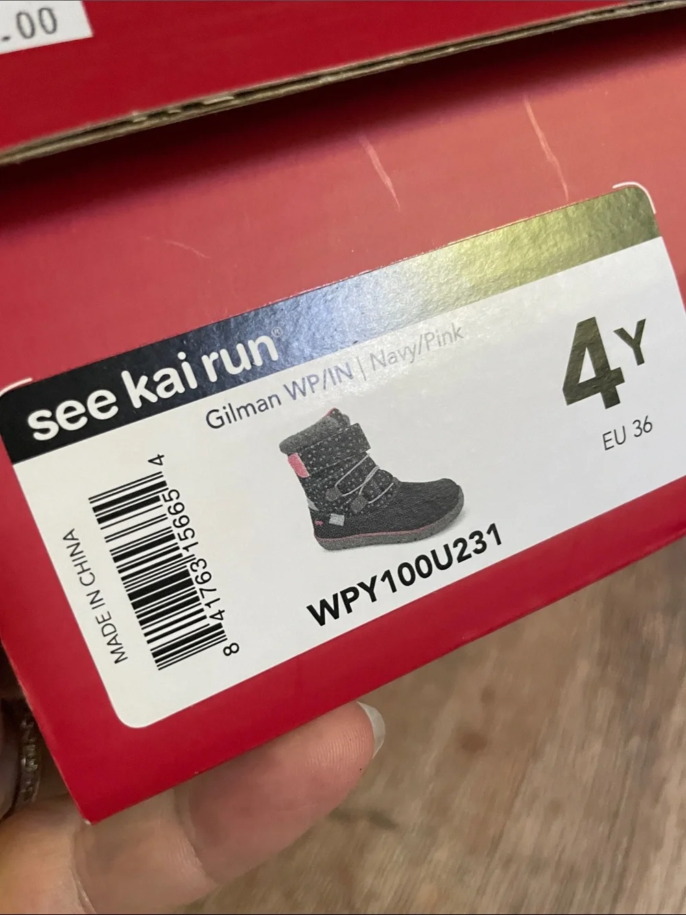 See Kai Run Navy and Pink Girls' Snow Boots